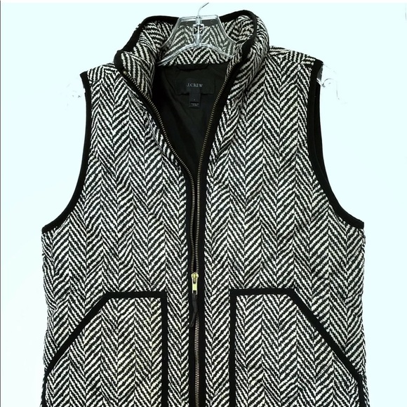 J. Crew Quilted Herringbone Excursion Vest Small - Picture 11 of 11